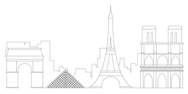 Plan de la ville de Paris — Image vectorielle