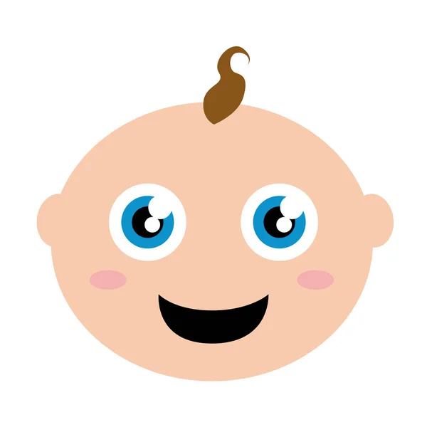 Happy baby avatar — Stock Vector