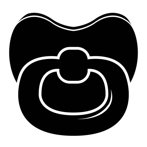 Bebé chupete icono — Archivo Imágenes Vectoriales