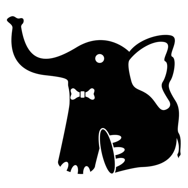 Söt uppstoppade elefanten leksak — Stock vektor