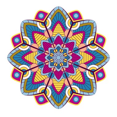 Dekoratif vintage mandala