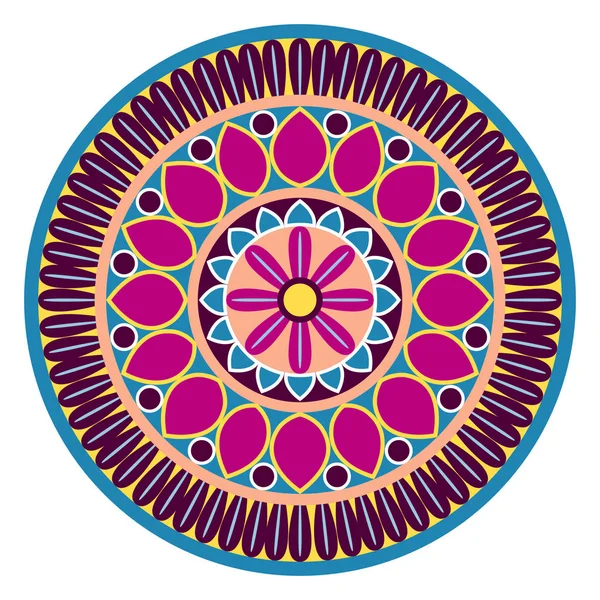 Mandala vintage decorativa — Vetor de Stock