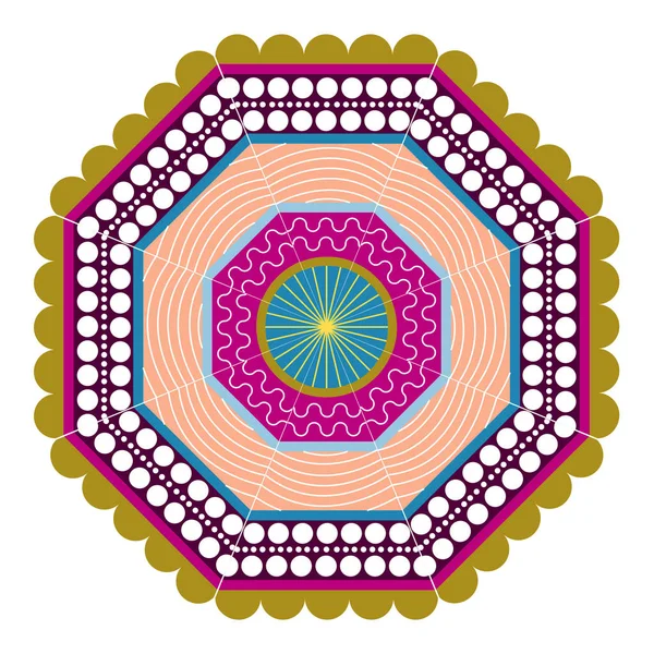 Mandala vintage decorativo — Archivo Imágenes Vectoriales