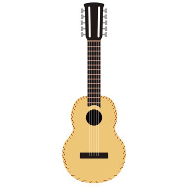 İzole charango simgesi. Müzik aleti