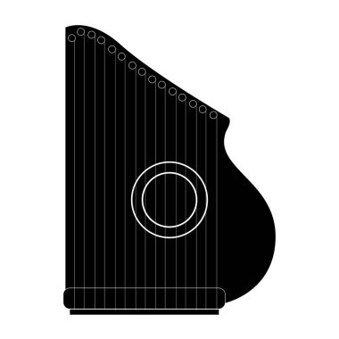 İzole müzik aletinin simgesi. Müzik aleti