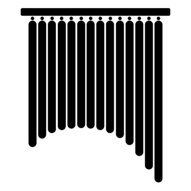 İzole çanları simgesi. Müzik aleti