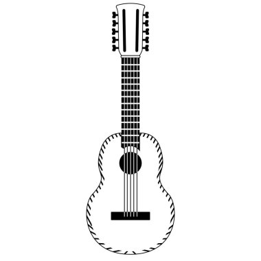 Isolated charango icon. Musical instrument clipart
