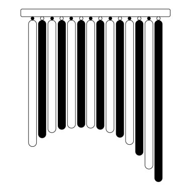 İzole çanları simgesi. Müzik aleti