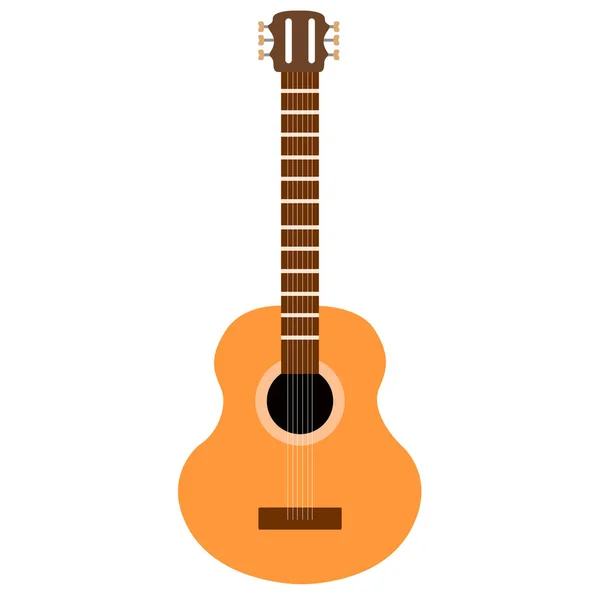 Icona della chitarra isolata. Strumento musicale — Vettoriale Stock
