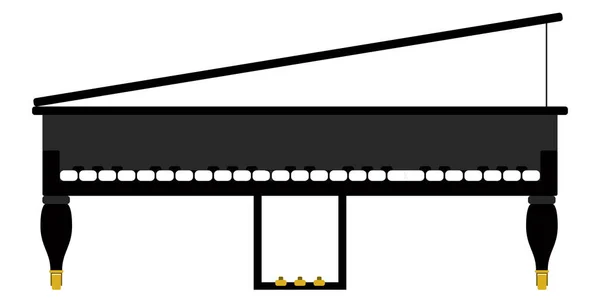 Ícone de piano isolado. Instrumento musical — Vetor de Stock