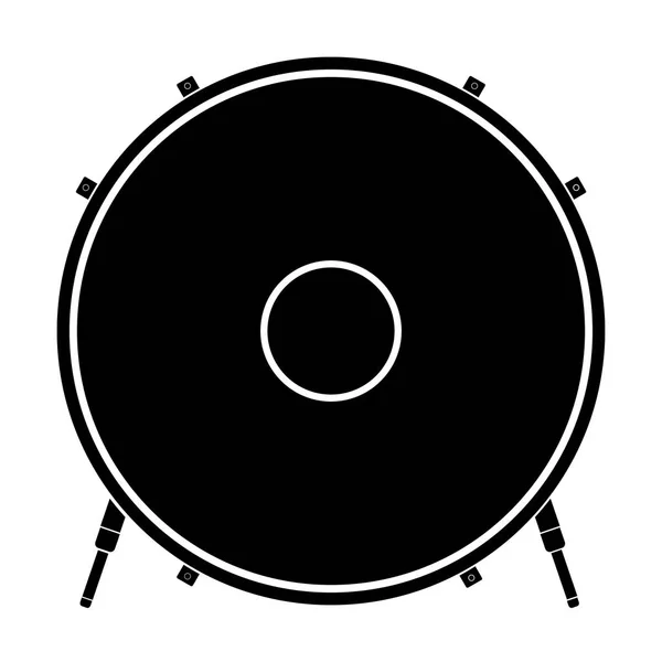 Ícone de tambor isolado. Instrumento musical —  Vetores de Stock