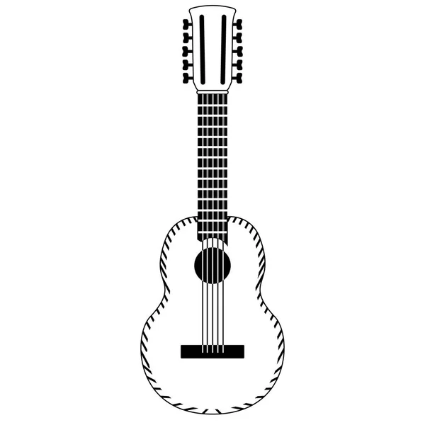 Ikone des Charango. Musikinstrument — Stockvektor