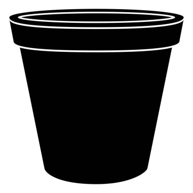 Boş çiçek pot simgesi