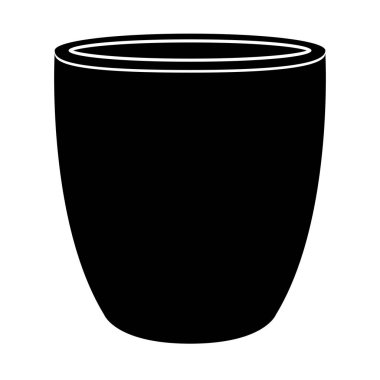 Boş çiçek pot simgesi