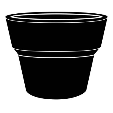 Boş çiçek pot simgesi