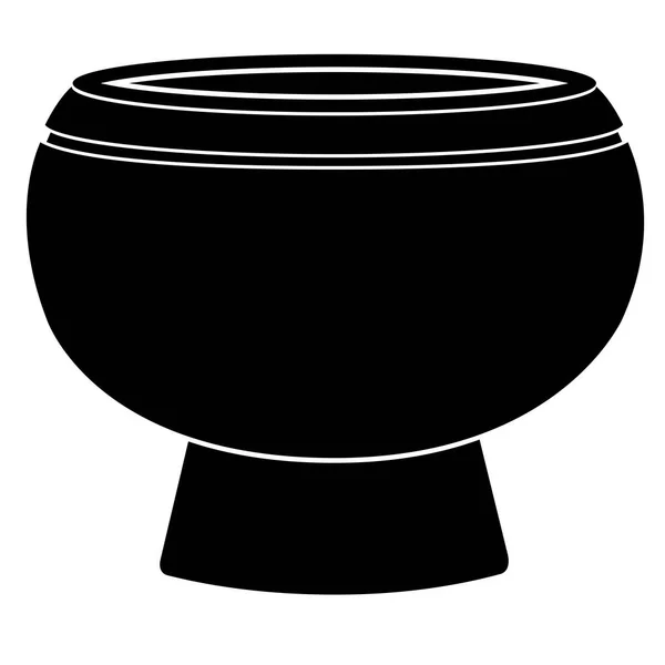 Lege bloem pot pictogram — Stockvector