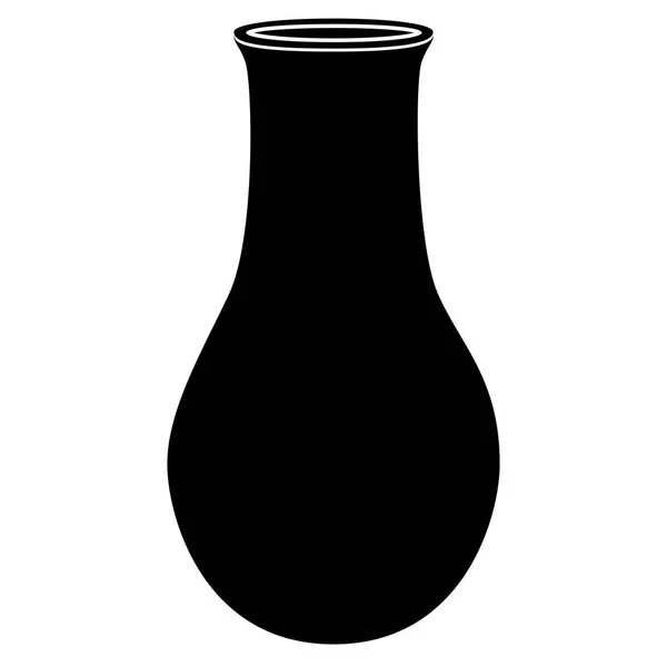 Icona vuota vaso di fiori — Vettoriale Stock