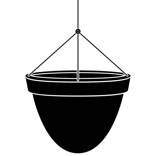 Ikona prázdné flower pot — Stockový vektor