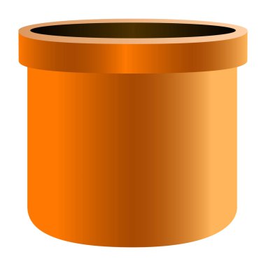 İzole boş saksıyı