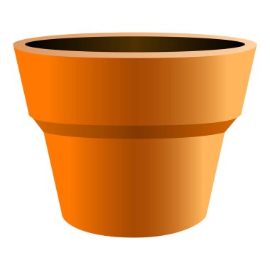 İzole boş saksıyı