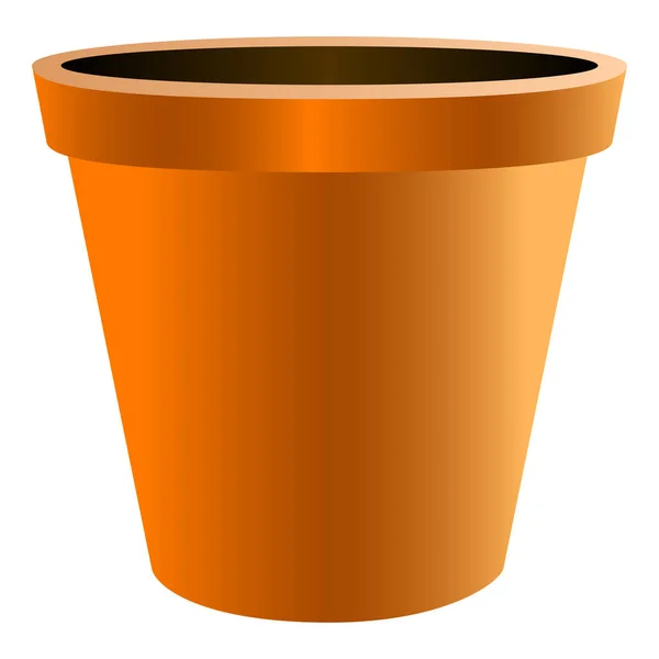 Isolated empty flower pot — Stock Vector