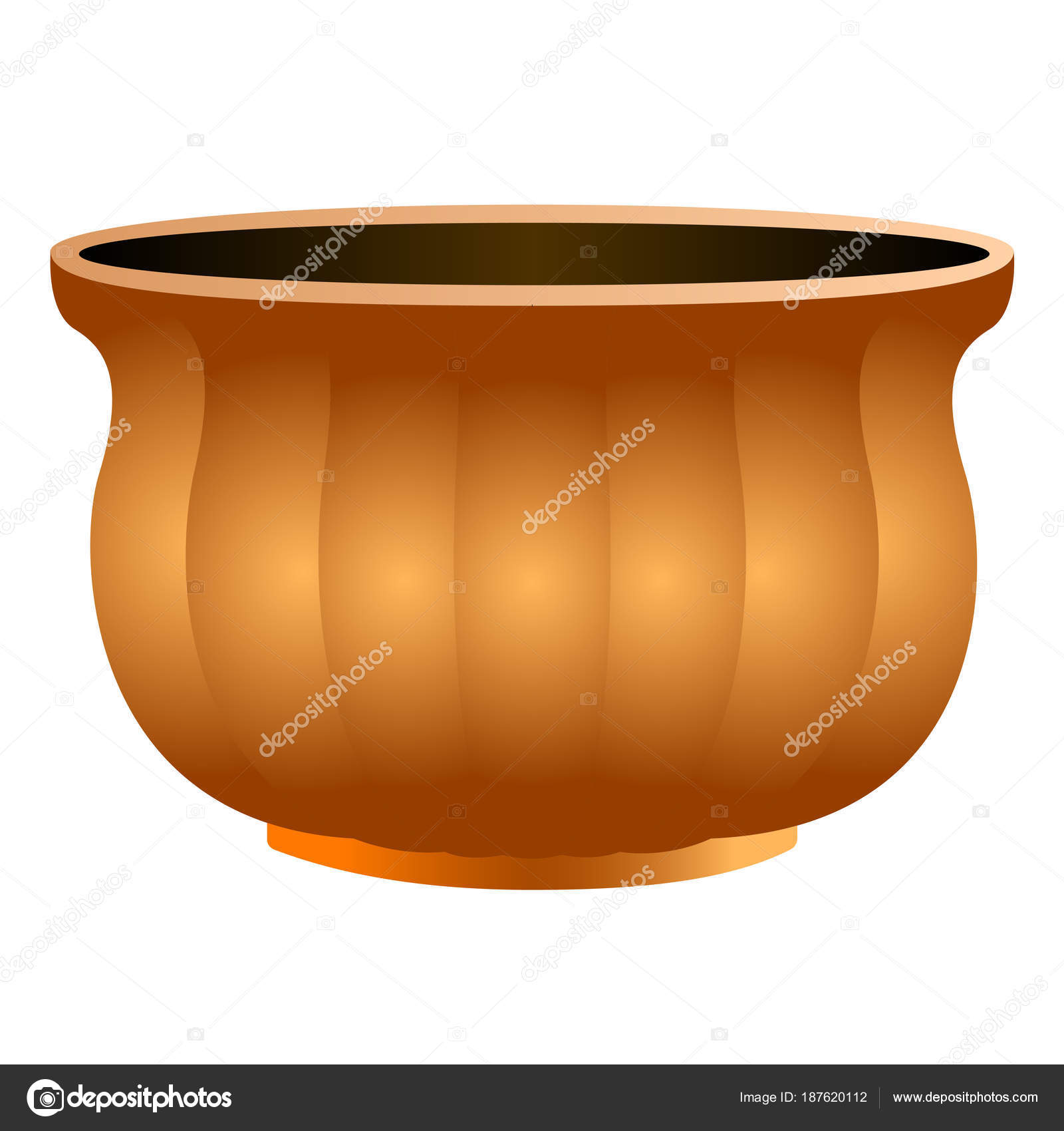 empty flower pot cartoon