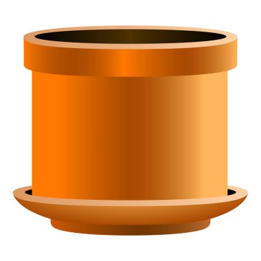 İzole boş saksıyı