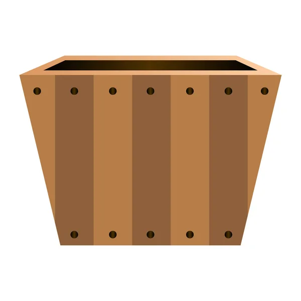 Isolated empty flower pot — Stock Vector