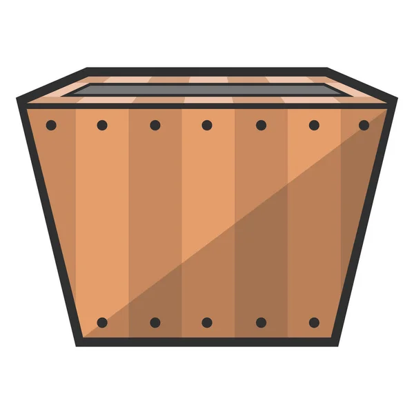 Lege bloem pot pictogram — Stockvector