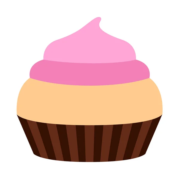 Födelsedag cupcake ikonen — Stock vektor