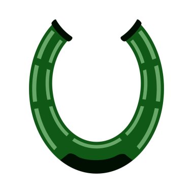 İzole at nalı simgesi. Patrick günü