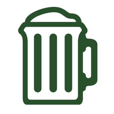 İzole bira simgesi. Patrick günü