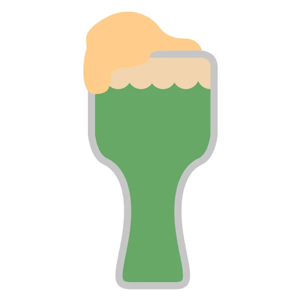 Isolierte Bier-Ikone. Patrick Day — Stockvektor