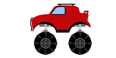 İzole yarış kamyon simgesi