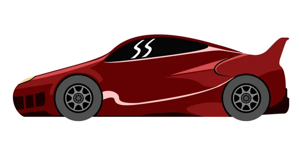 Izolované závodních aut ikona — Stockový vektor