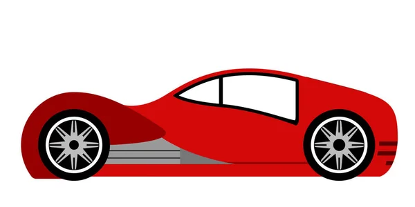 Isolé icône de voiture de course — Image vectorielle