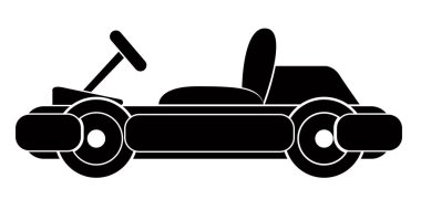 İzole yarış araba kart