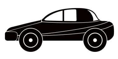 İzole yarış araba simgesi