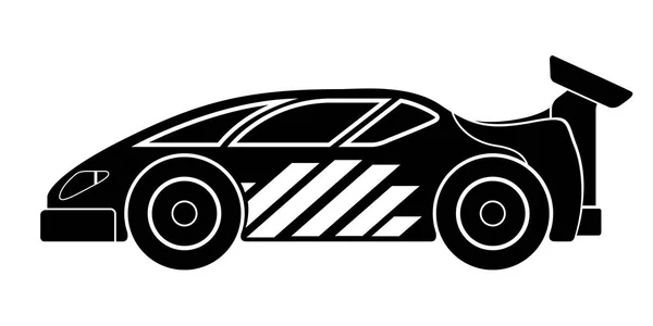 Elszigetelt racing autó ikon — Stock Vector