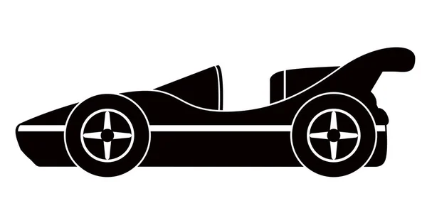 Isolado ícone de carro de corrida velho — Vetor de Stock
