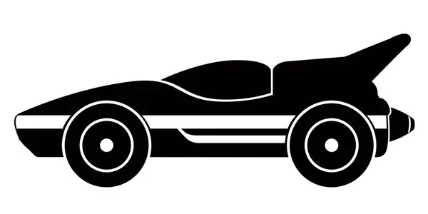 Geïsoleerde oude race auto pictogram — Stockvector