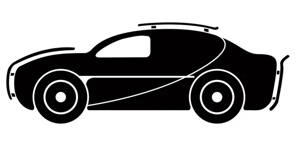 Icono de coche de carreras aislado — Archivo Imágenes Vectoriales