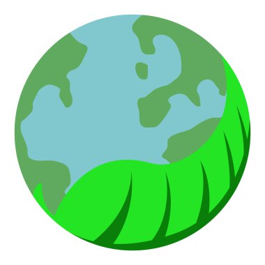 Dünya bir yaprak ile