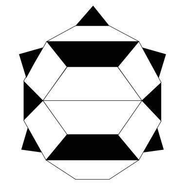 Soyut düşük Poli kaplumbağa simgesi