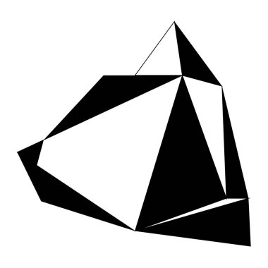 Soyut düşük Poli kedi simgesi