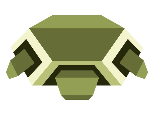 Abstrakta låg poly sköldpadda ikonen — Stock vektor