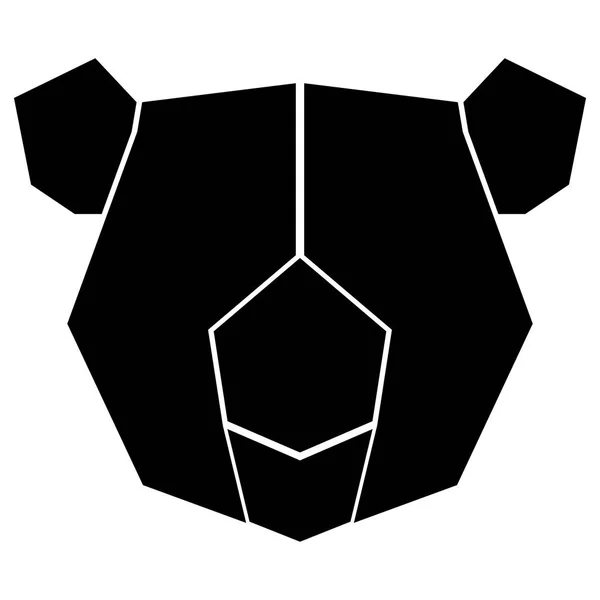 Icono de poli koala bajo abstracto — Vector de stock