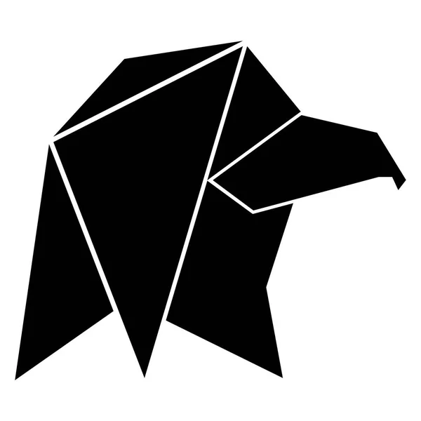 Abstraktes Low-Poly-Adler-Symbol — Stockvektor