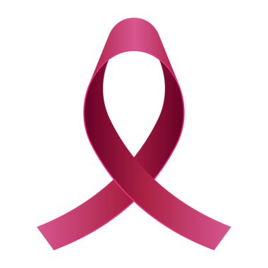 İzole edilmiş pembe kurdele.