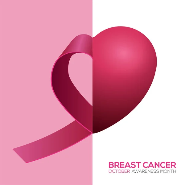 Campagna sul cancro al seno — Vettoriale Stock